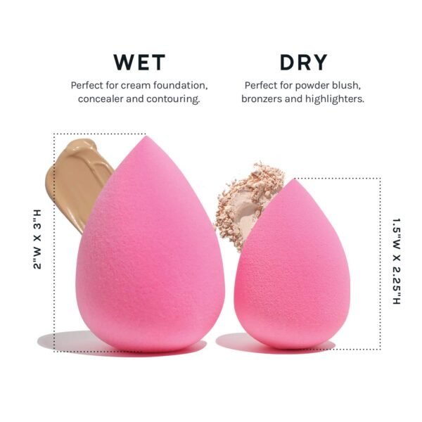 AOA Studio Collection makeup Sponge Set Latex Free and High-definition Set of 6 makeup Wonder blender For Powder Cream and Liquid, Super Soft Wonder Beauty Cosmetic - Image 7