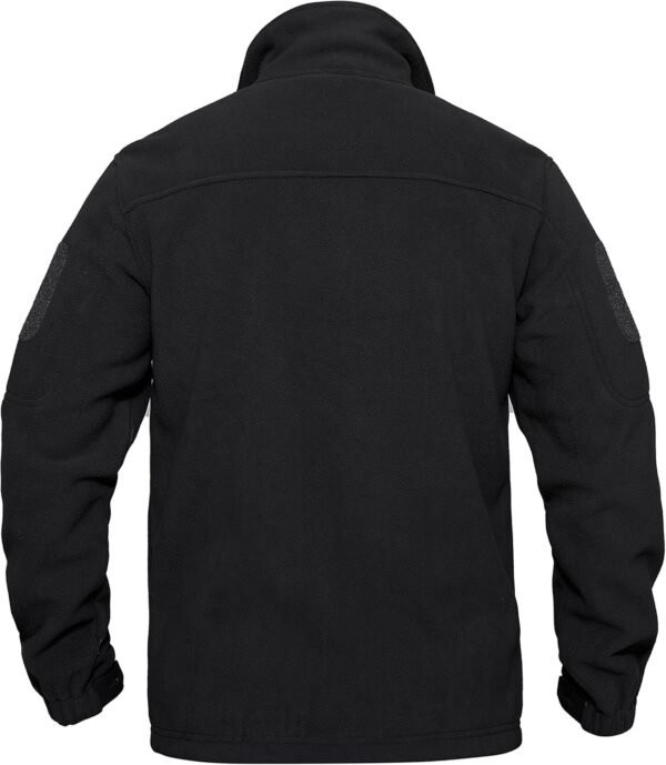 KEFITEVD Men's Tactical Fleece Jackets Full Zip Casual Outdoor Winter Warm Jacket Multi Pockets - Image 2