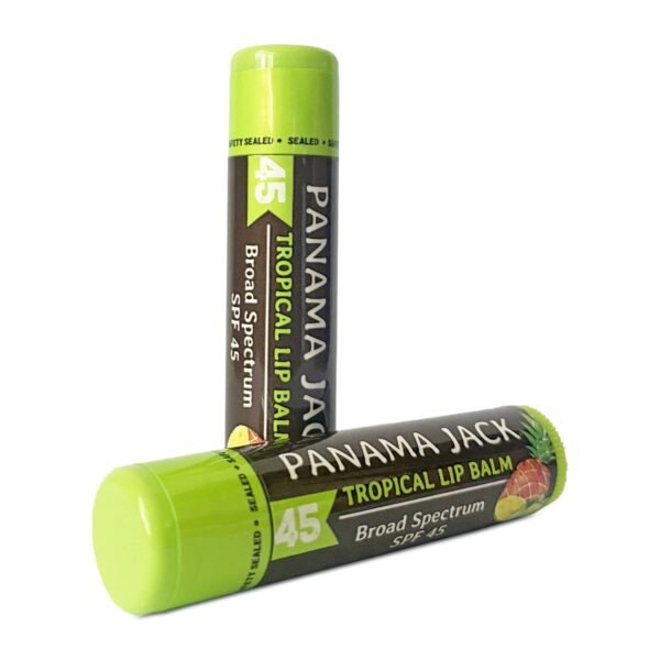 Panama Jack Sunscreen Lip Balm - SPF 45, Broad Spectrum UVA-UVB Sunscreen Protection, Prevents & Soothes Dry, Chapped Lips, Tropical, 3-pack - Image 8