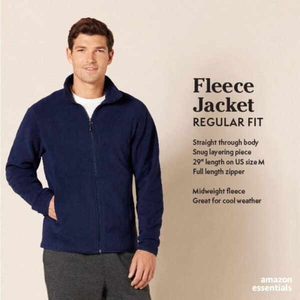 Amazon Essentials Men's Full-Zip Fleece Jacket (Available in Big & Tall) - Image 2