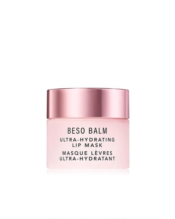 JLO BEAUTY Beso Balm Lip Mask | Ultra-Hydrating Glossy Finish, Visibly Plumps & Softens, Day & Overnight Lip Care Treatment, Vanilla Scented | 8mL
