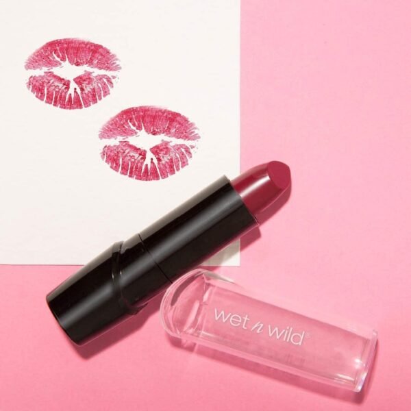 wet n wild Silk Finish Lipstick, Hydrating Rich Buildable Lip Color, Formulated with Vitamins A,E, & Macadamia for Ultimate Hydration, Cruelty-Free & Vegan - Black Orchid - Image 12