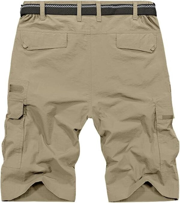 Jessie Kidden Mens Outdoor Casual Expandable Waist Lightweight Water Resistant Quick Dry Fishing Hiking Shorts - Image 2
