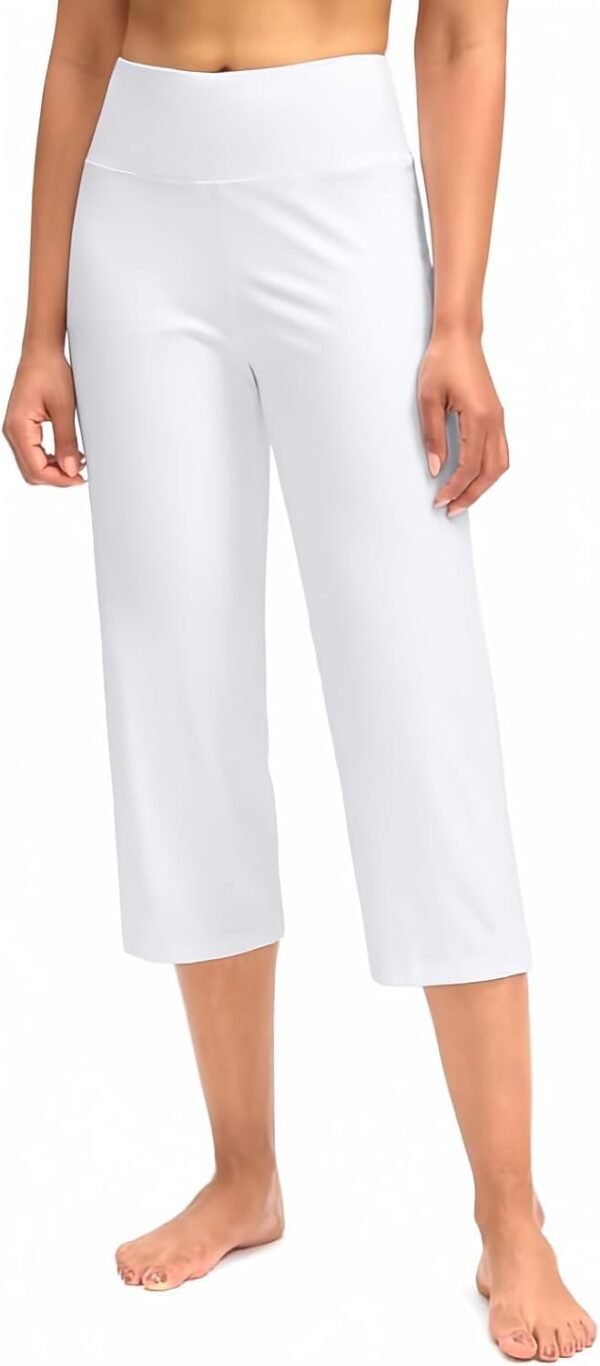 G Gradual Capri Pants for Women High Waist Workout Yoga Pants with Pockets Tummy Control Leggings Crop Straight Pants