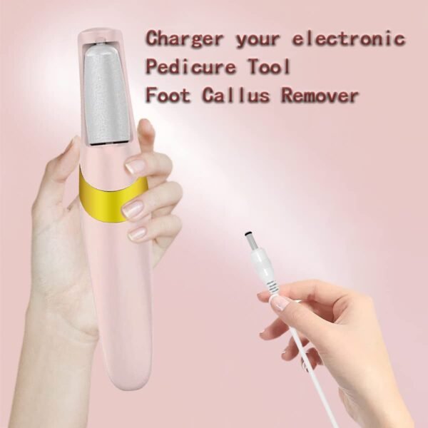 Charger for Flawless Pedi Electronic Pedicure Tool Foot Callus Remover Flawless Charger, (Only for Flawless Pedi Charger Replacement) (2PCS) - Image 2