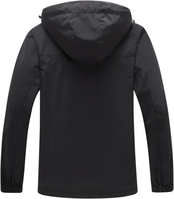 GIISAM Rain Jacket for Men, Mens Waterproof Raincoat Lightweight Rain Jackets Outdoor Rain Coat Windbreaker with Hood - Image 2