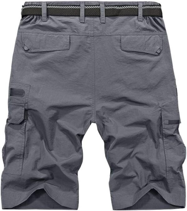 Jessie Kidden Mens Outdoor Casual Expandable Waist Lightweight Water Resistant Quick Dry Fishing Hiking Shorts - Image 2