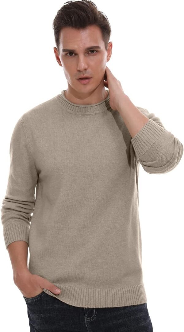 Sailwind Men's Crewneck Sweater Soft Casual Sweaters for Men Classic Pullover Sweaters with Ribbing Edge - Image 4