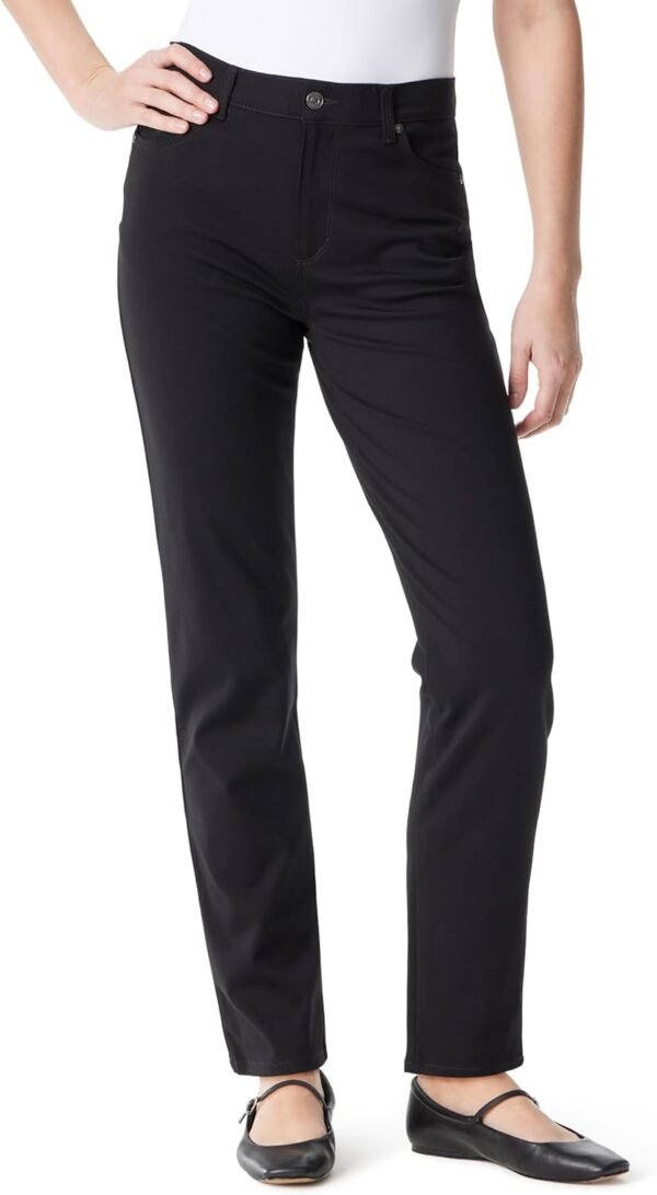 Gloria Vanderbilt Women's Amanda Ponte High Rise Knit Pant Standard