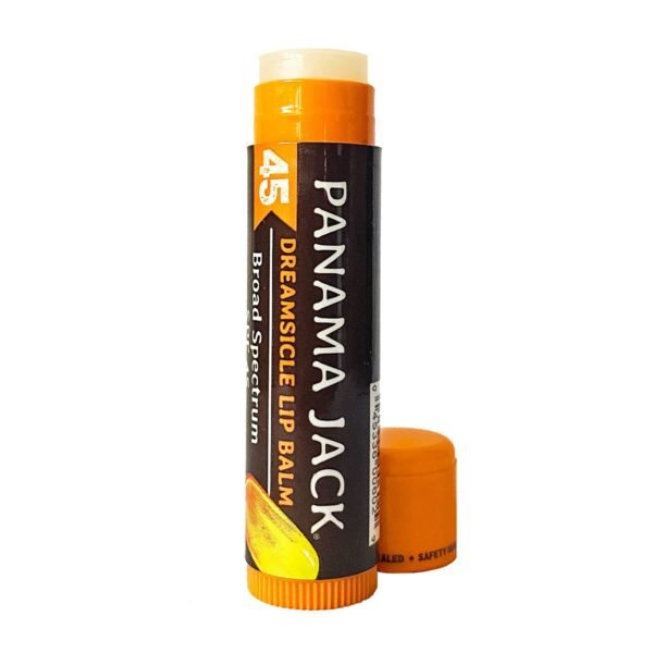 Panama Jack Sunscreen Lip Balm - SPF 45, Broad Spectrum UVA-UVB Sunscreen Protection, Prevents & Soothes Dry, Chapped Lips, Dreamsicle, Pack of 7 - Image 7