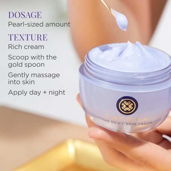TATCHA The Dewy Skin Cream | Rich Face Cream to Hydrate, Plump and Protect Dry and Combo Skin, 50 ml | 1.7 oz - Image 5