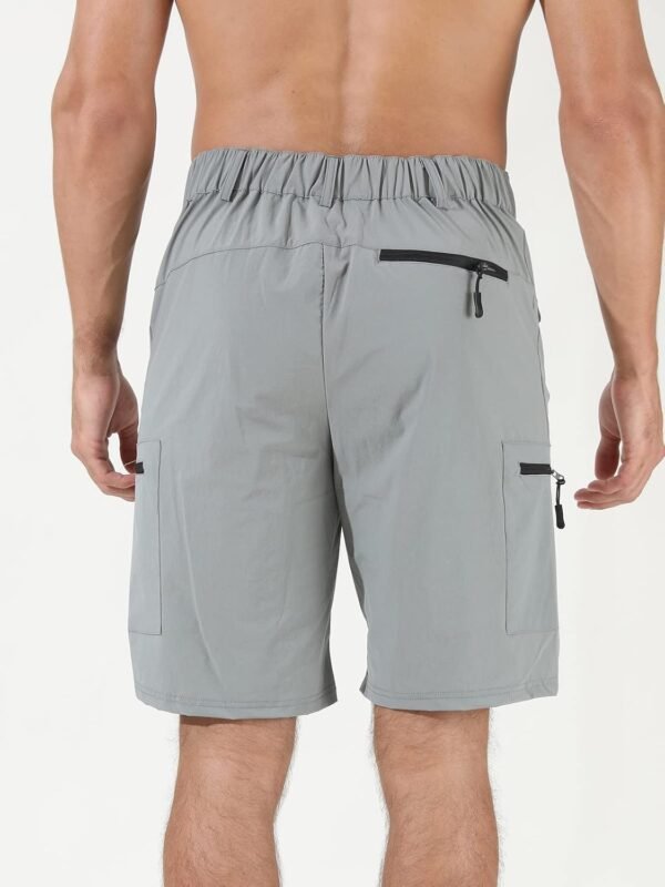 Suwangi Mens Hiking Cargo Shorts Quick-Dry Outdoor Athletic Short Travel Fishing Golf Tactical Short for Men with Multipocket - Image 2