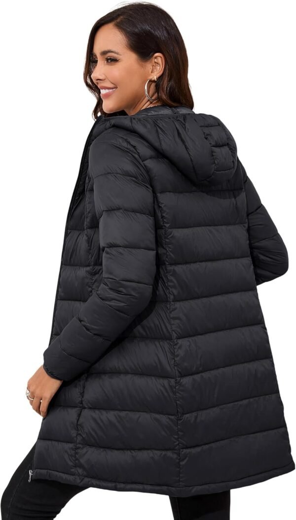 ANOTHER CHOICE Women Packable Puffer Jacket Lightweight Hooded Puffy Jacket - Image 3