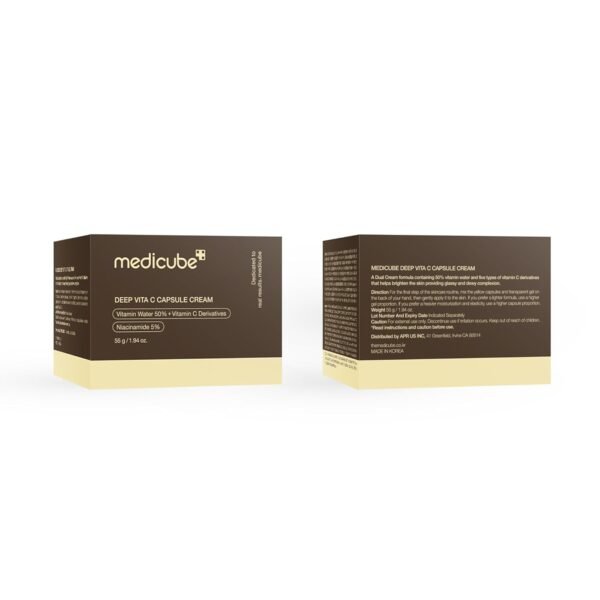 Medicube Deep Vitamin C Golden Capsule Face Moisturizer - Liposome Capsules For Wrinkles, Skin Radiance - Transparent Gel for Glow Hydration - Korean Skin Care 1.94 oz - Image 6
