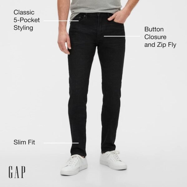GAP Men's Slim Taper Fit Denim Jeans - Image 2