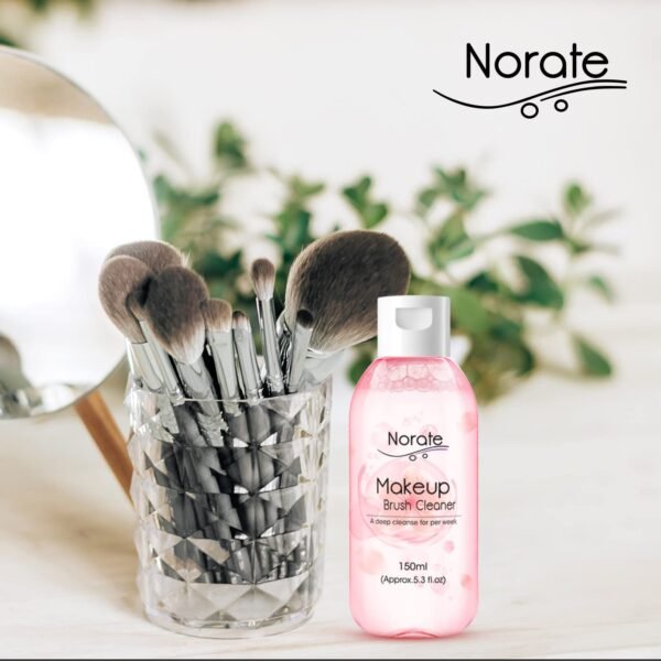 Norate Makeup Brush Cleaner, Make Up Brush Cleansers Solution, Makeup Cleaner for Makeup Brushes, Beauty Sponge, Powder Puff, Deep Clean Brush Shampoo, Gentle Formula Cruelty Free 5.3 FL.OZ - Image 4