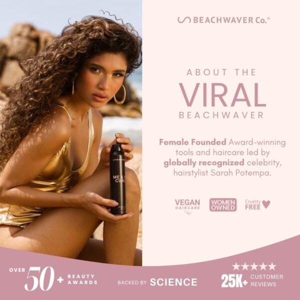 The Beachwaver Co. Braid Balm Pre-Braid Prep - Frizz-Taming Hair Primer Foam to Strengthen and Reduces Flyaways - Create Heatless Curls with Braids - Great for All Hair Types (4 Fl Oz) - Image 6