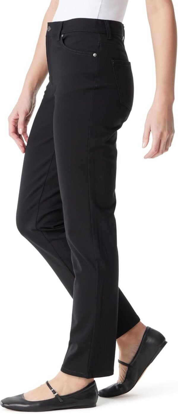 Gloria Vanderbilt Women's Amanda Ponte High Rise Knit Pant Standard - Image 2