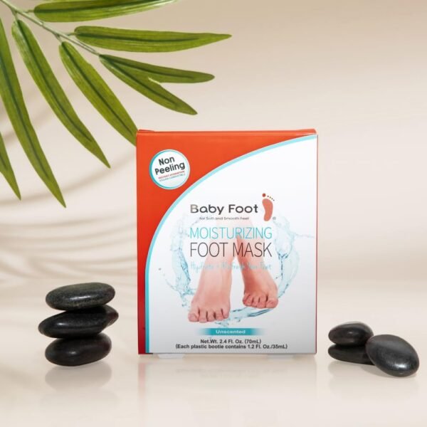 Baby Foot Unscented Non-Peel Moisturing Mask – Hydrate and Refesh Feet in 15-Minute - No Pain Feet Treatment - For Men and Women - Smooth and rich moisturizer for Baby Soft Feet - Image 4