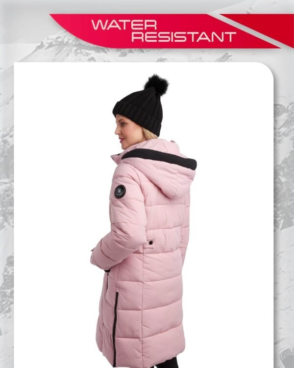 Spyder Women's Long Puffer Jacket - Insulated Full Length Windbreaker Long Down Coat Parka Jacket for Ladies (Sizes: S-XL) - Image 6