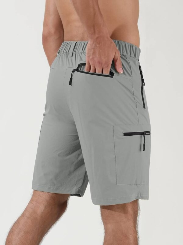 Suwangi Mens Hiking Cargo Shorts Quick-Dry Outdoor Athletic Short Travel Fishing Golf Tactical Short for Men with Multipocket - Image 3