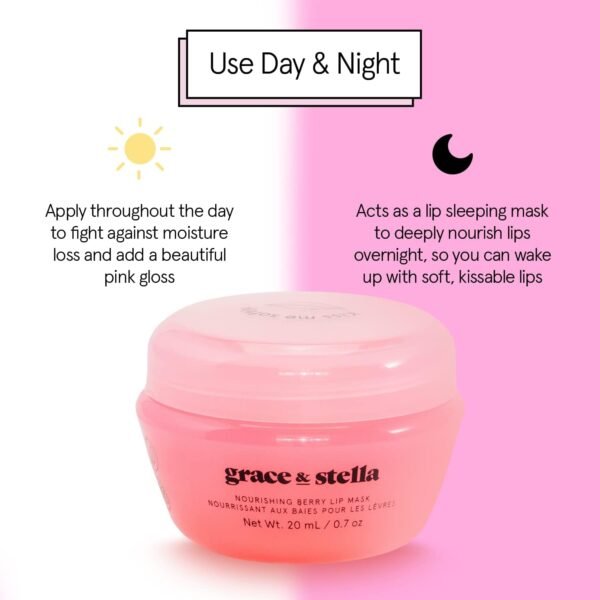 Grace & Stella Award Winning Lip Plumper Nourishing Berry Lip Mask - Lip Balm Hydrating - Lip Moisturizer For Very Dry Lips - Overnight Lip Mask & Lip Treatment & Lip Sleeping Mask - Vegan - Image 6