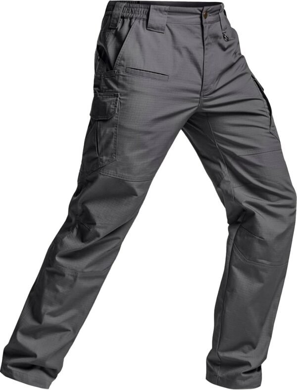 CQR Men's Tactical Pants, Water Resistant Ripstop Cargo Pants, Lightweight EDC Work Hiking Pants, Outdoor Apparel - Image 9