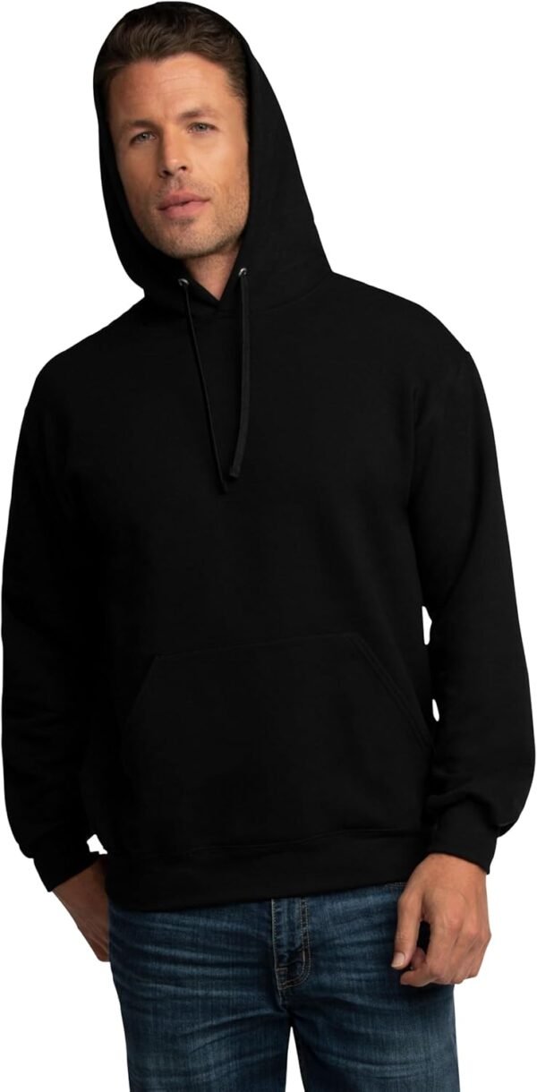 Fruit of the Loom Men's Eversoft Fleece Hoodies, Moisture Wicking & Breathable, Pullover Hooded Sweatshirt - Image 2