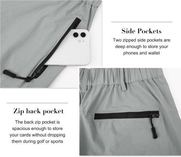 Suwangi Mens Hiking Cargo Shorts Quick-Dry Outdoor Athletic Short Travel Fishing Golf Tactical Short for Men with Multipocket - Image 5