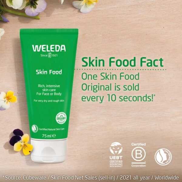 Weleda Skin Food Original Ultra-Rich Body Cream 2.5 Fluid Ounce, Plant Rich Hydrating Moisturizer with Pansy, Chamomile and Calendula - Image 9