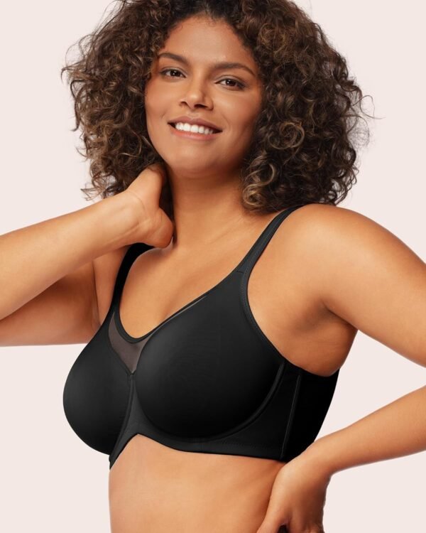 HSIA Minimizer Bras for Women Plus Size, Full Coverage T-Shirt Unlined Bra with Underwire & Wide Strap for Heavy Breast - Image 2