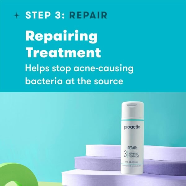 Proactiv 3 Step Acne Treatment - Benzoyl Peroxide Face Wash, Repairing Acne Spot Treatment for Face And Body, Exfoliating Toner - 60 Day Complete Acne Skin Care Kit - Image 9