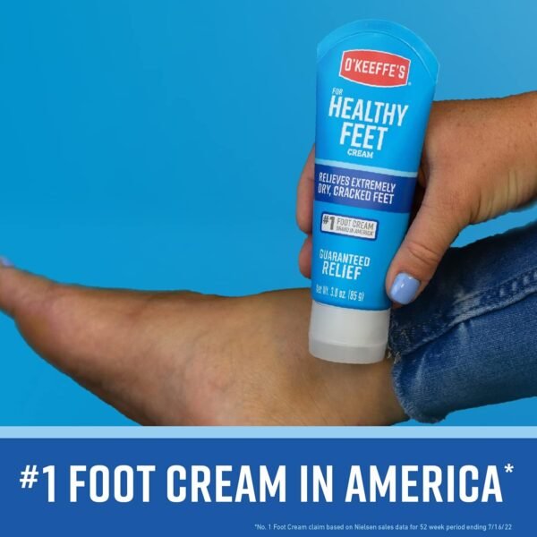 O'Keeffe's for Healthy Feet Foot Cream; 3.0 Ounce Tube and O'Keeffe's for Healthy Feet Night Treatment Foot Cream; 3.0 Ounce Tube; Relieves Extremely Dry; Cracked Feet - Image 5