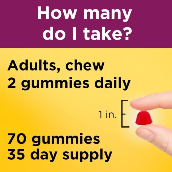 Nature Made Multivitamin For Her, Womens Multivitamin for Daily Nutritional Support, Multivitamin for Women, 70 Gummies, 35 Day Supply - Image 4