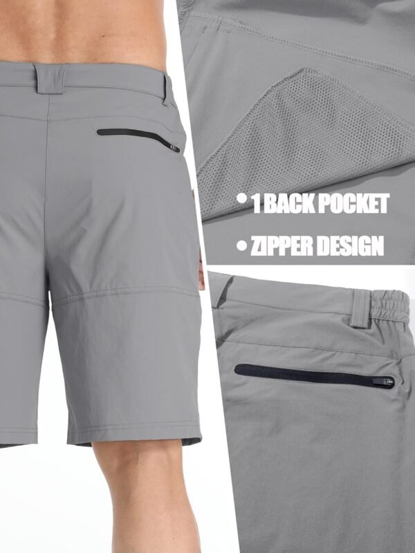 TACVASEN Men's Summer Outdoor Shorts Quick Dry Cargo Casual Work Hiking Shorts (NO Belt) - Image 7