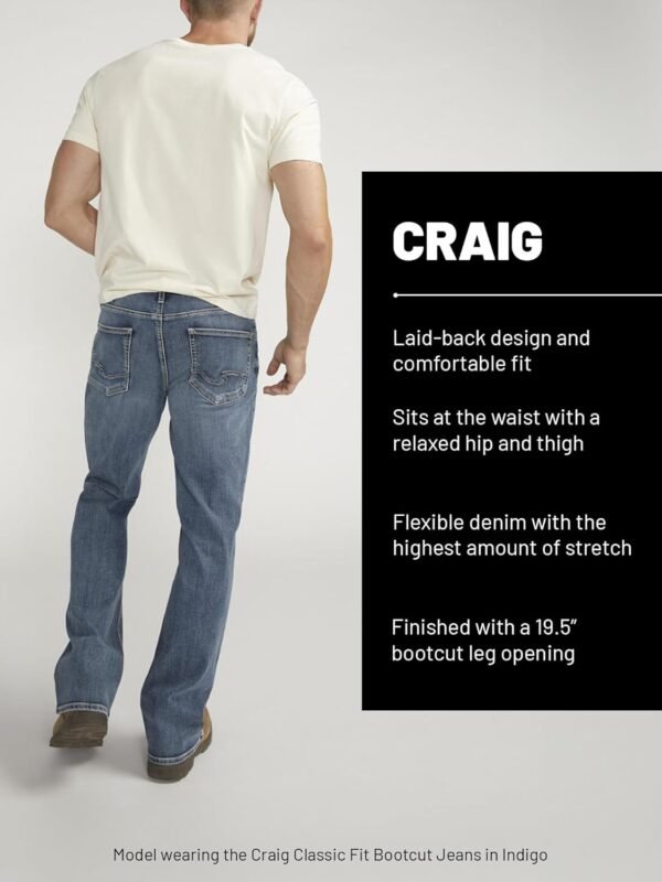 Silver Jeans Co. Men's Craig Classic Fit Bootcut Jeans - Image 6