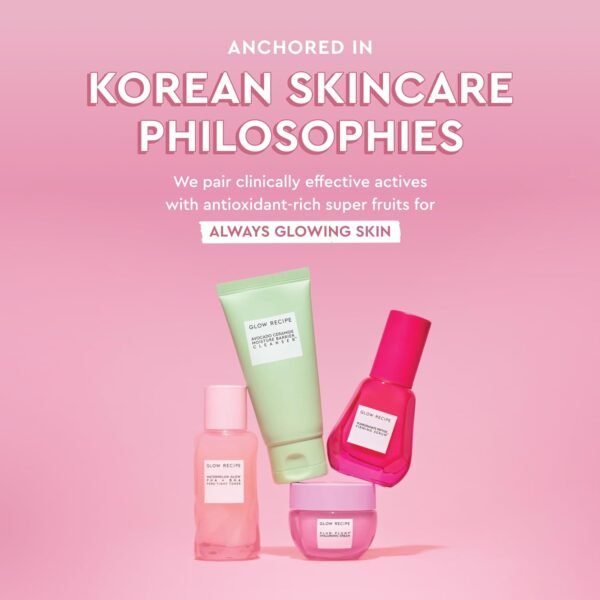 Glow Recipe Fruit Babies Skincare Kit - Gift Set with Ceramide Facial Cleanser + BHA Toner + Vitamin C Eye Cream + Hyaluronic Acid Cream + Niacinamide Dew Drops (5 Count) - Image 6