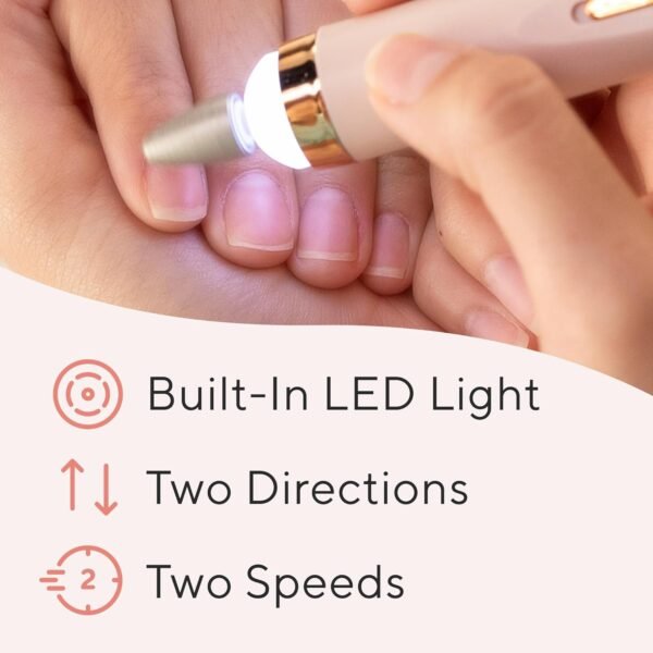 Finishing Touch Flawless Salon Nails Kit, Electronic Nail File and Full Manicure and Pedicure Tool - Image 8