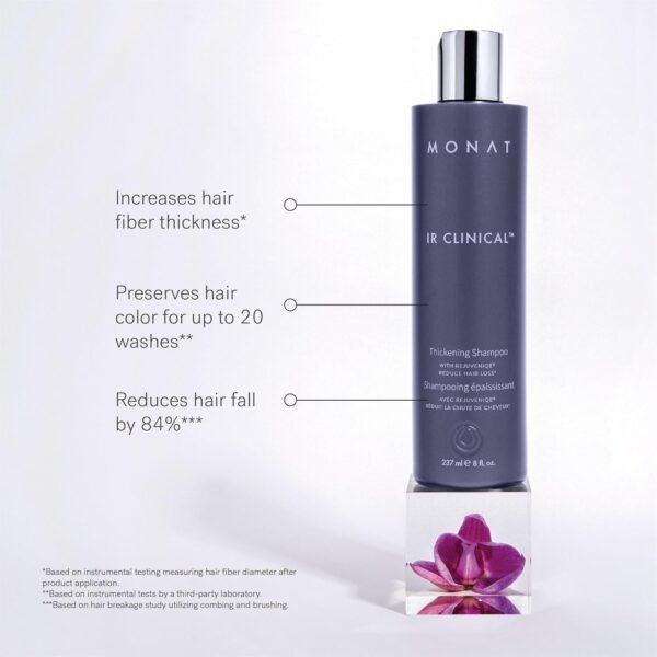 MONAT IR Clinical System – Complete Hair Care Restoration Kit with Thickening Shampoo, Conditioner & Thinning Defense Serum – Strengthens, Protects, & Revives Hair for Thicker, Fuller-Looking Results - Image 4