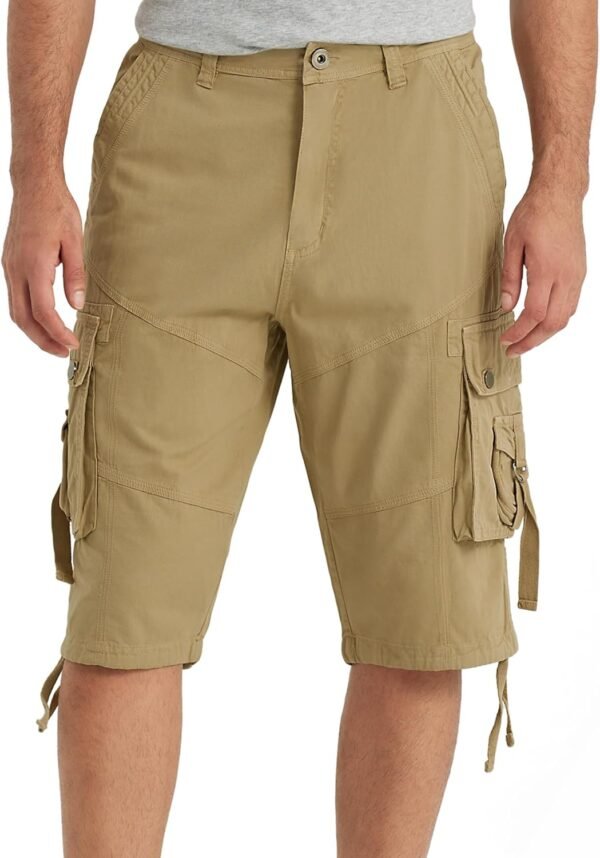 Men's Long Below The Knee Cargo Shorts - Image 2