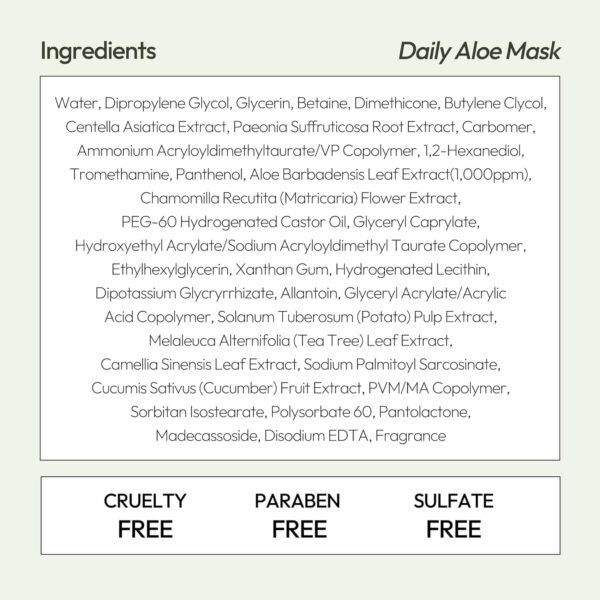 LAPCOS Aloe Sheet Mask, Daily Face Mask with Cucumber and Aloe Gel to Calm and Moisturize Skin, Korean Beauty Favorite, 5-Pack - Image 7