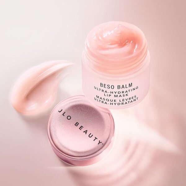 JLO BEAUTY Beso Balm Lip Mask | Ultra-Hydrating Glossy Finish, Visibly Plumps & Softens, Day & Overnight Lip Care Treatment, Vanilla Scented | 8mL - Image 6