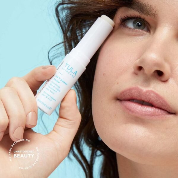 TULA 24-7 Power Swipe Hydrating Eye Balm | Dark Circle Treatment, Instant Brightening, Portable | 0.23oz - Image 8