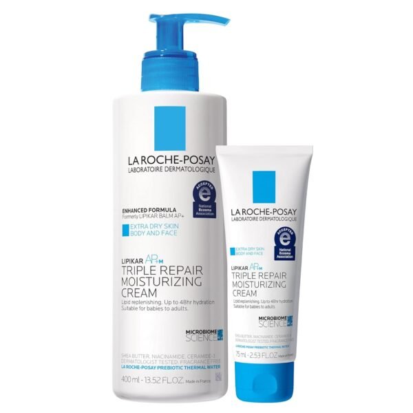 La Roche-Posay Lipikar AP+ Triple Repair Moisturizing Cream | Face & Body Lotion For Dry Skin | Shea Butter & Niacinamide Moisturizer | Gentle Face & Body Cream For Dry, Rough & Sensitive Skin