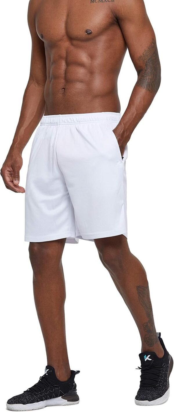 G Gradual Men's 7" Workout Running Shorts Quick Dry Lightweight Gym Shorts with Zip Pockets - Image 2