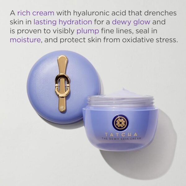 TATCHA The Dewy Skin Cream | Rich Face Cream to Hydrate, Plump and Protect Dry and Combo Skin, 50 ml | 1.7 oz - Image 2