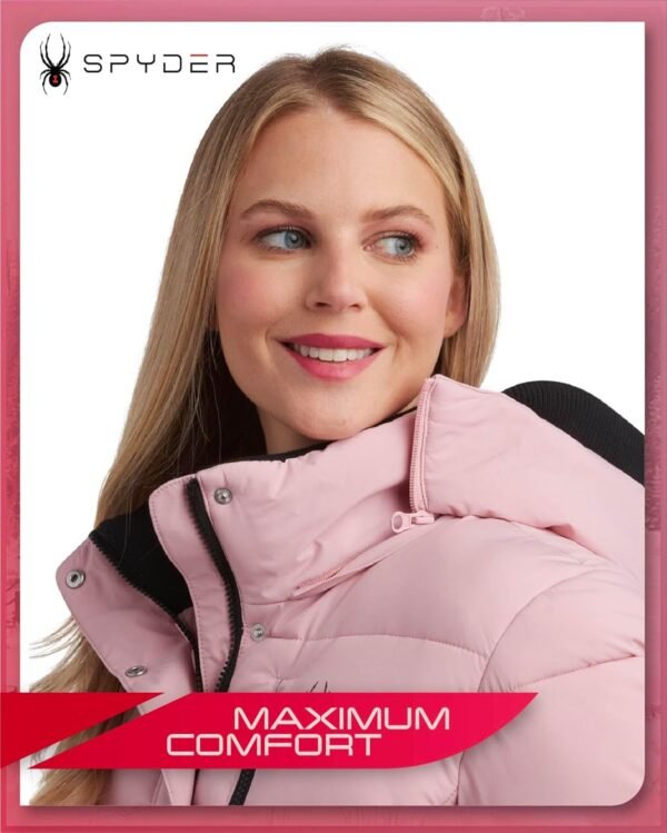 Spyder Women's Long Puffer Jacket - Insulated Full Length Windbreaker Long Down Coat Parka Jacket for Ladies (Sizes: S-XL) - Image 5