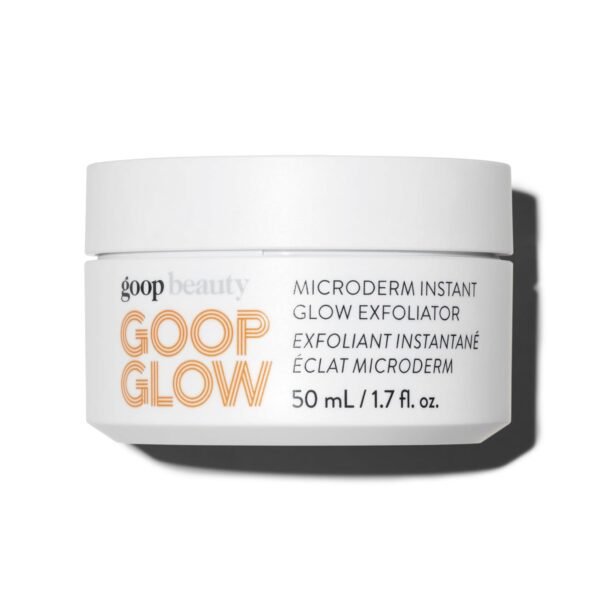 goop Beauty Microderm Face Exfoliator | At-Home Microdermabrasion with Glycolic Acid & Exfoliating Minerals | Smooths Skin Texture | Clean Face Scrub | Silicone & Paraben Free | 1.7 fl oz