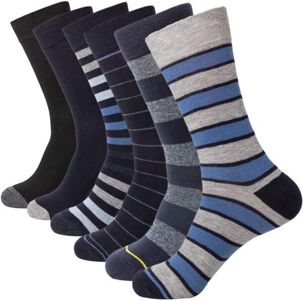 HHX YONLEE Dress Socks 5/6/10 Pairs Crew Argyle Colorful Cotton Novelty Casual Happy Fun