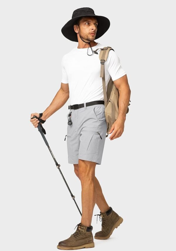 Men's Hiking Cargo Shorts Stretch Quick Dry Outdoor Tactical Shorts for Men with Multi Pocket for Fishing Casual - Image 5